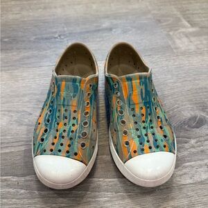 Native Kids Water Shoes - Blue and Orange